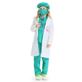Doctor Green Kids Cosplay Costume Outfits Halloween Carnival Party Disguise Suit